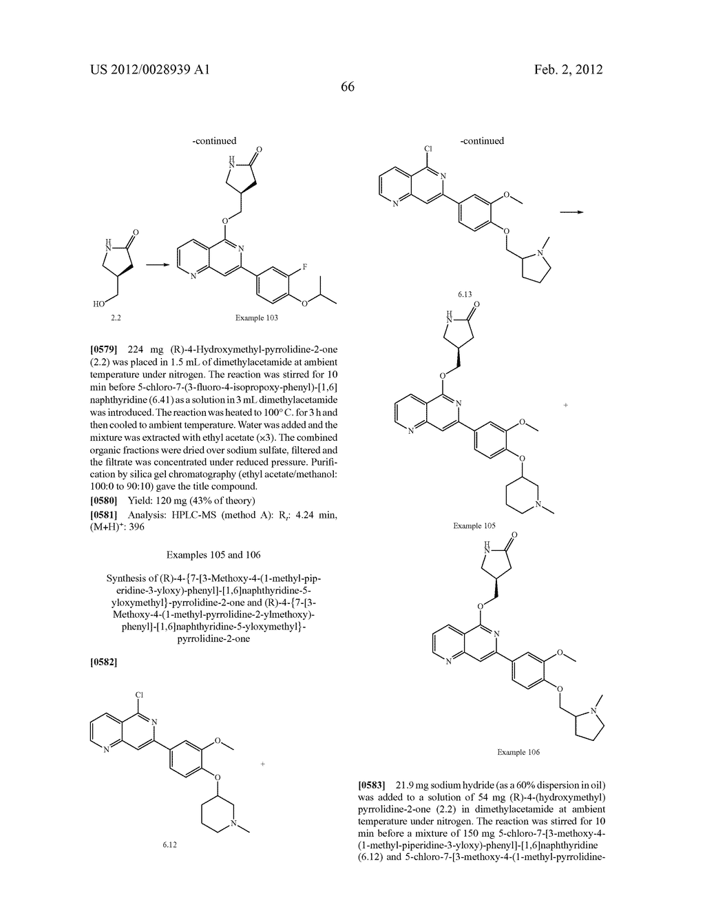SUBSTITUTED NAPHTHYRIDINES AND THEIR USE AS MEDICAMENTS - diagram, schematic, and image 67