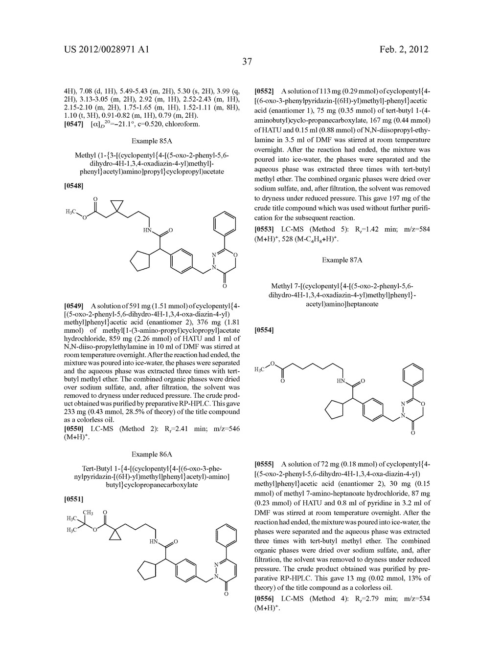 OXO-HETEROCYCLICALLY SUBSTITUTED ALKYL CARBOXYLIC ACIDS AND USE THEREOF - diagram, schematic, and image 38