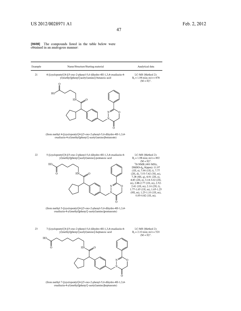 OXO-HETEROCYCLICALLY SUBSTITUTED ALKYL CARBOXYLIC ACIDS AND USE THEREOF - diagram, schematic, and image 48