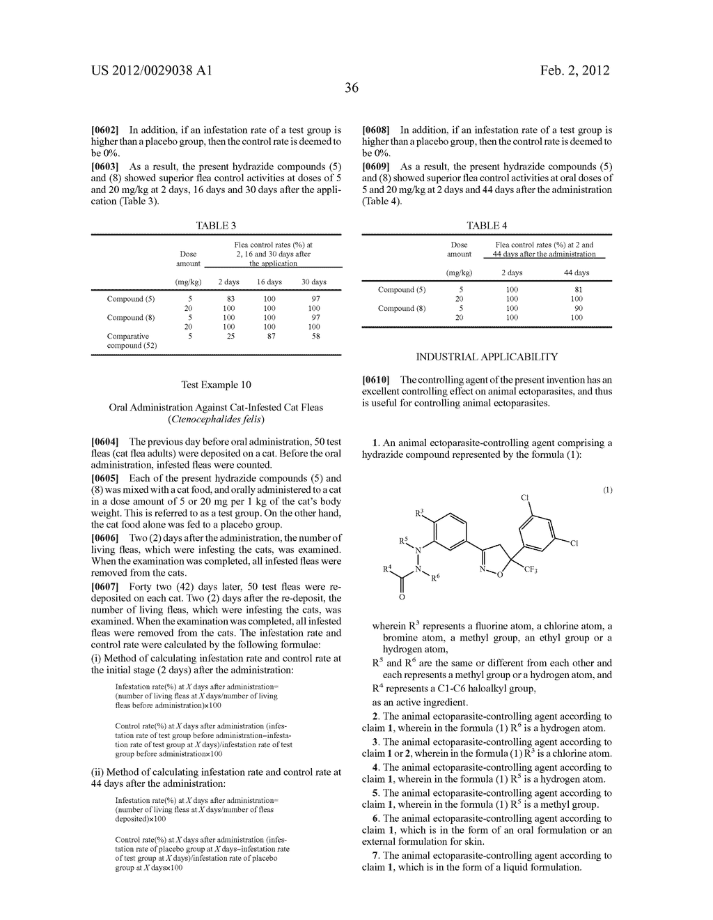 ANIMAL ECTOPARASITE-CONTROLLING AGENT - diagram, schematic, and image 37