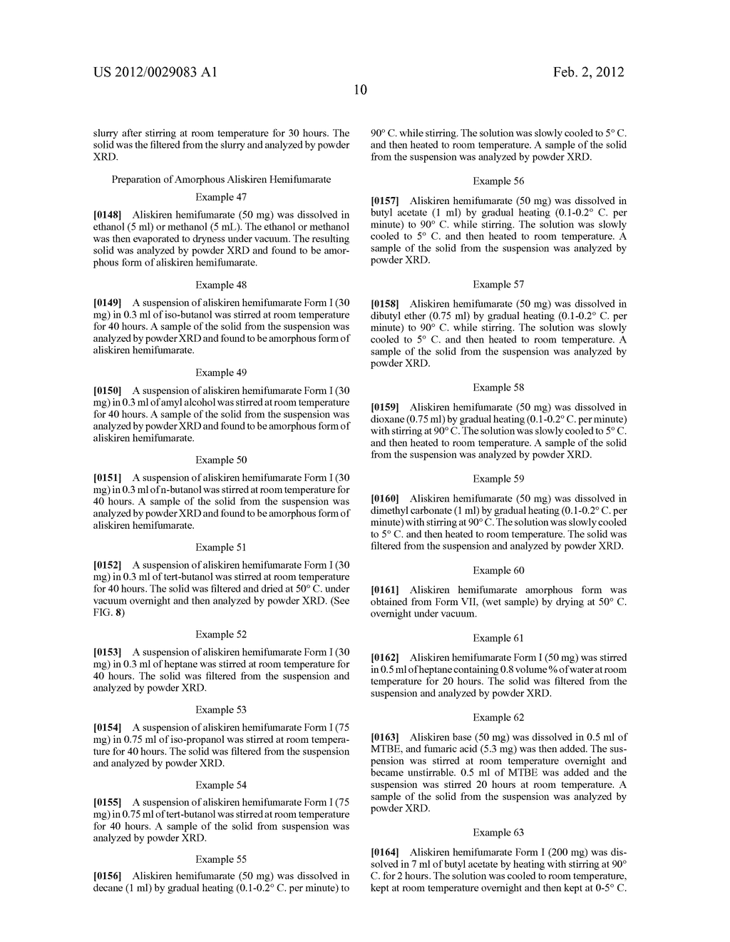 POLYMORPHIC FORMS OF ALISKIREN HEMIFUMARATE AND PROCESS FOR PREPARATION     THEREOF - diagram, schematic, and image 18