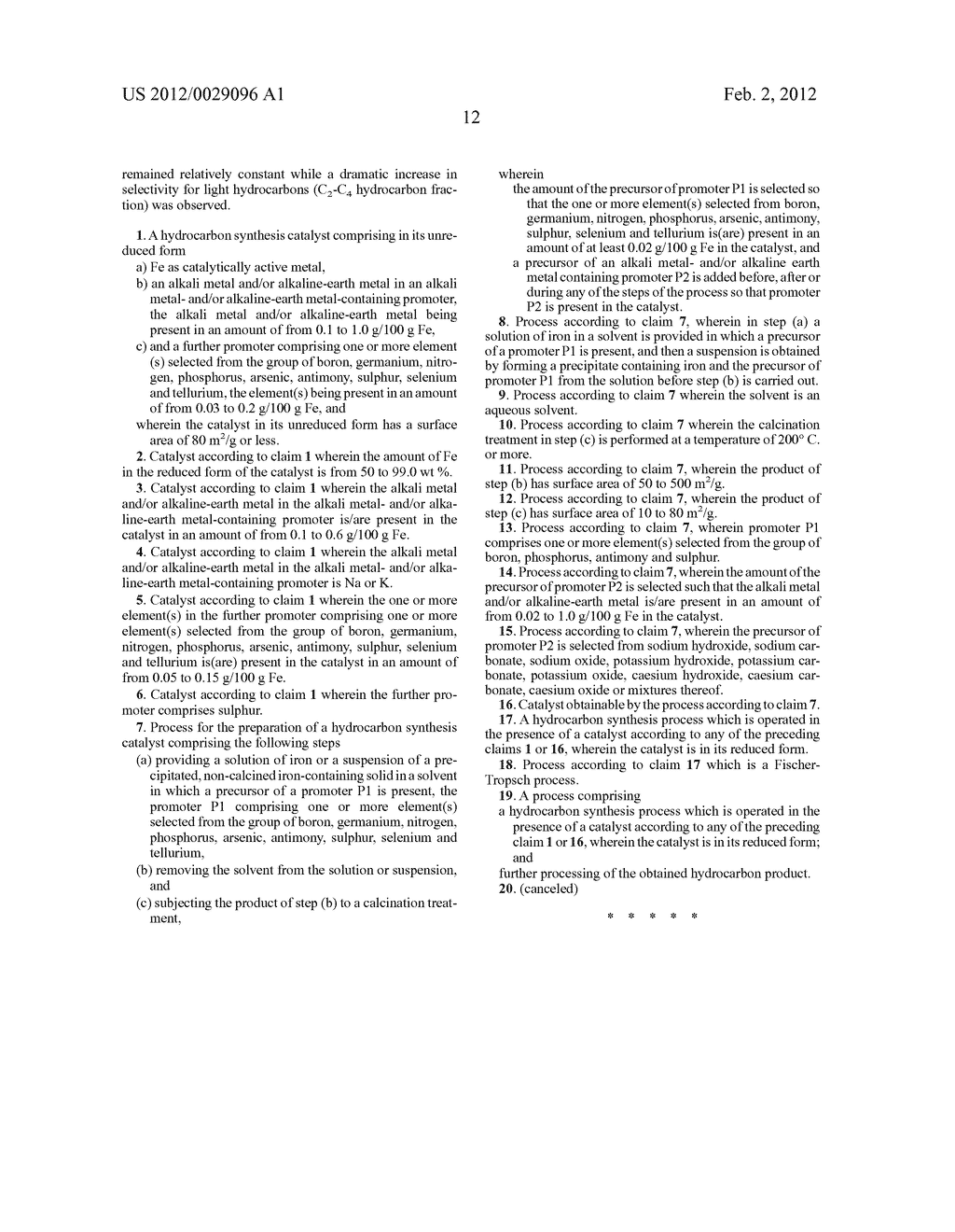 OLEFIN SELECTIVE FT CATALYST COMPOSITION AND PREPARATION THEREOF - diagram, schematic, and image 13