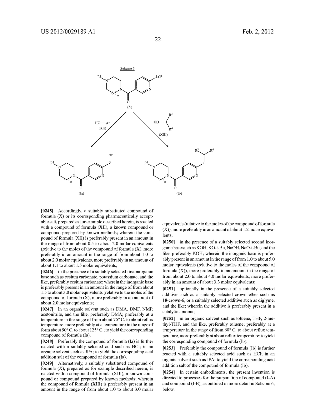 PROCESS FOR THE PREPARATION OF HISTAMINE H3 RECEPTOR MODULATORS - diagram, schematic, and image 26