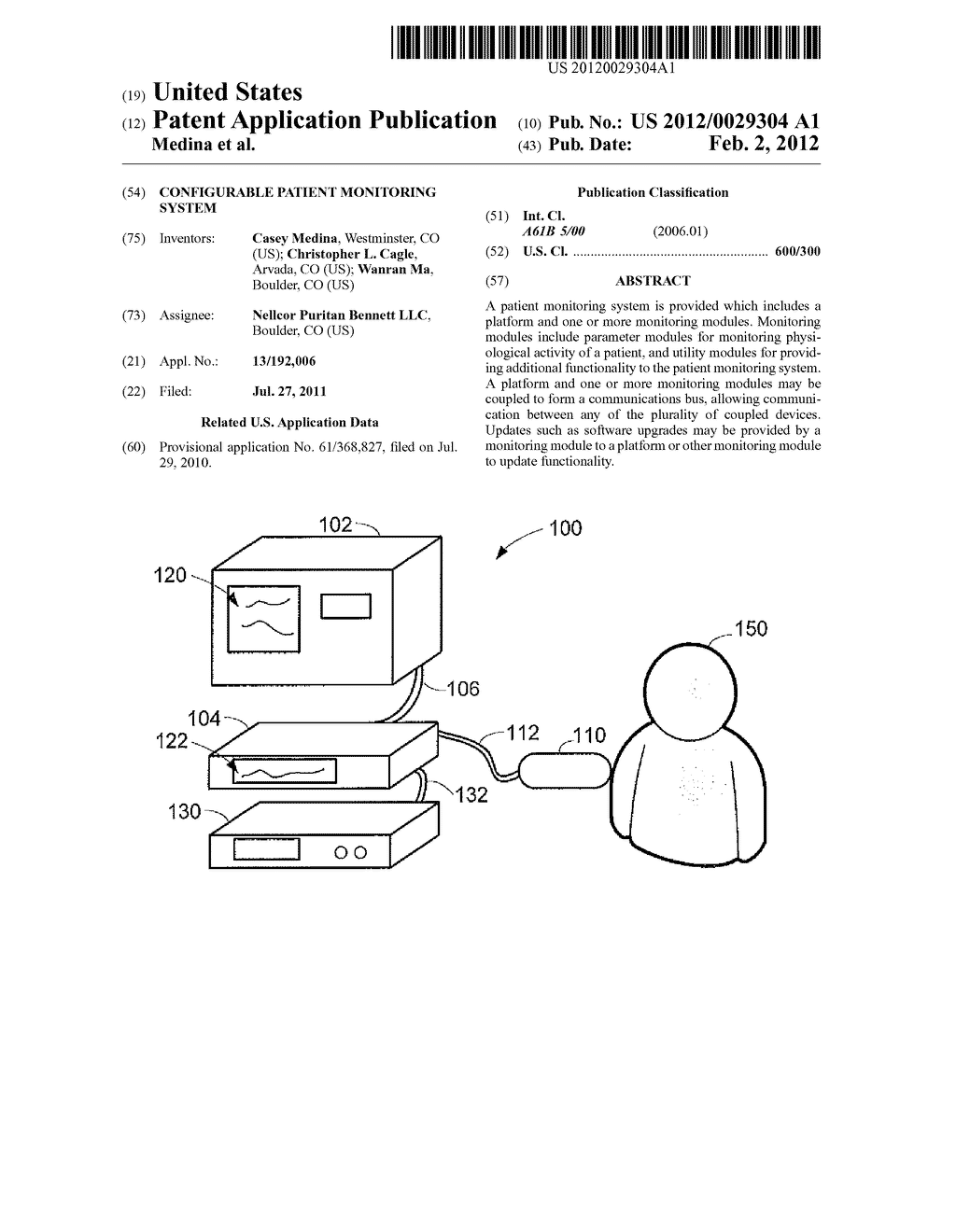 CONFIGURABLE PATIENT MONITORING SYSTEM - diagram, schematic, and image 01