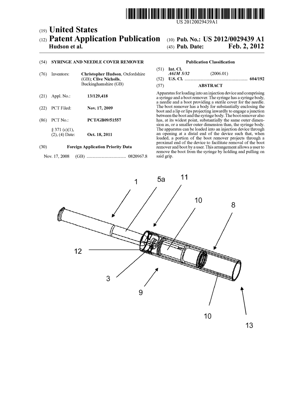 SYRINGE AND NEEDLE COVER REMOVER - diagram, schematic, and image 01