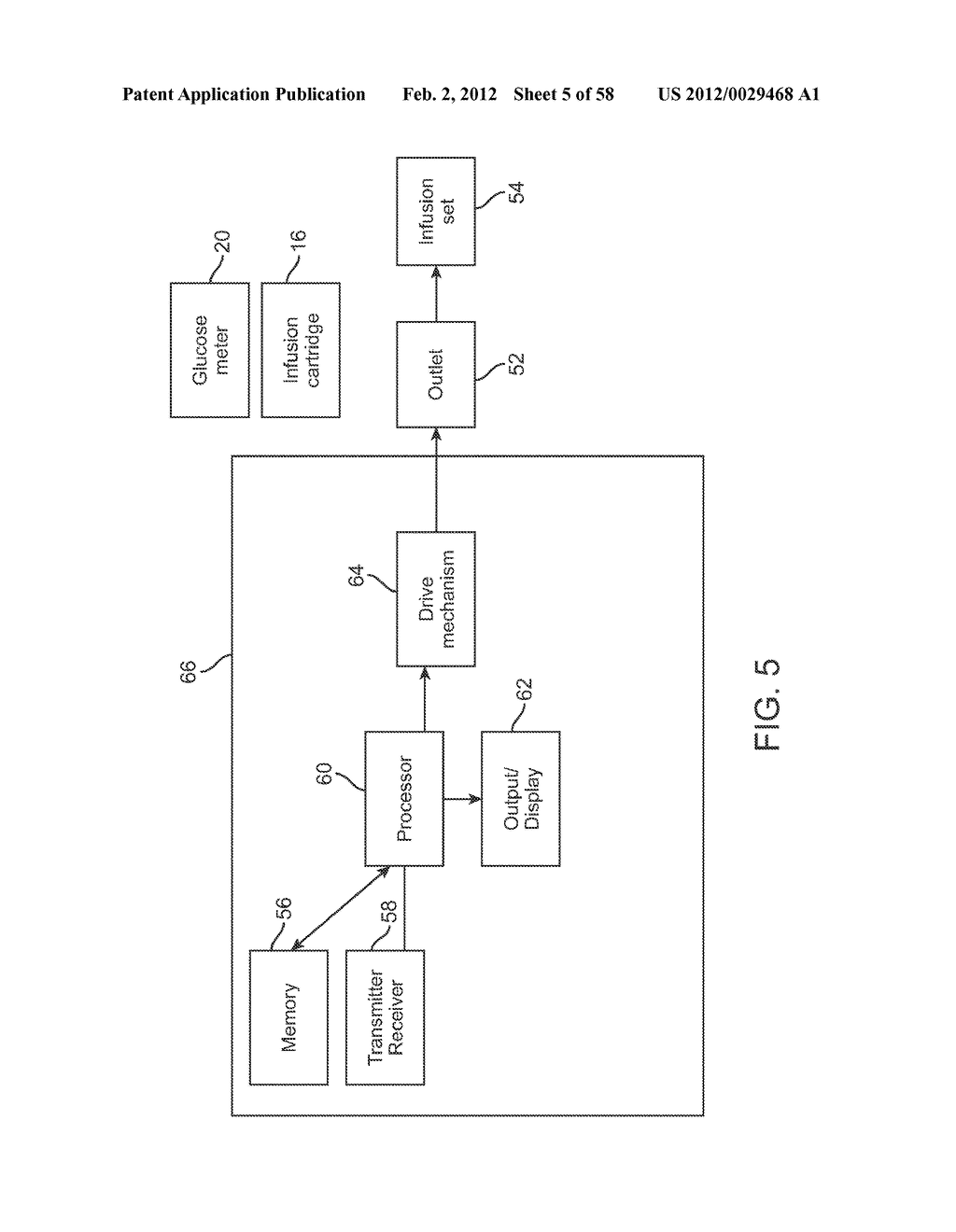 INFUSION PUMP SYSTEM WITH DISPOSABLE CARTRIDGE HAVING PRESSURE VENTING AND     PRESSURE FEEDBACK - diagram, schematic, and image 06