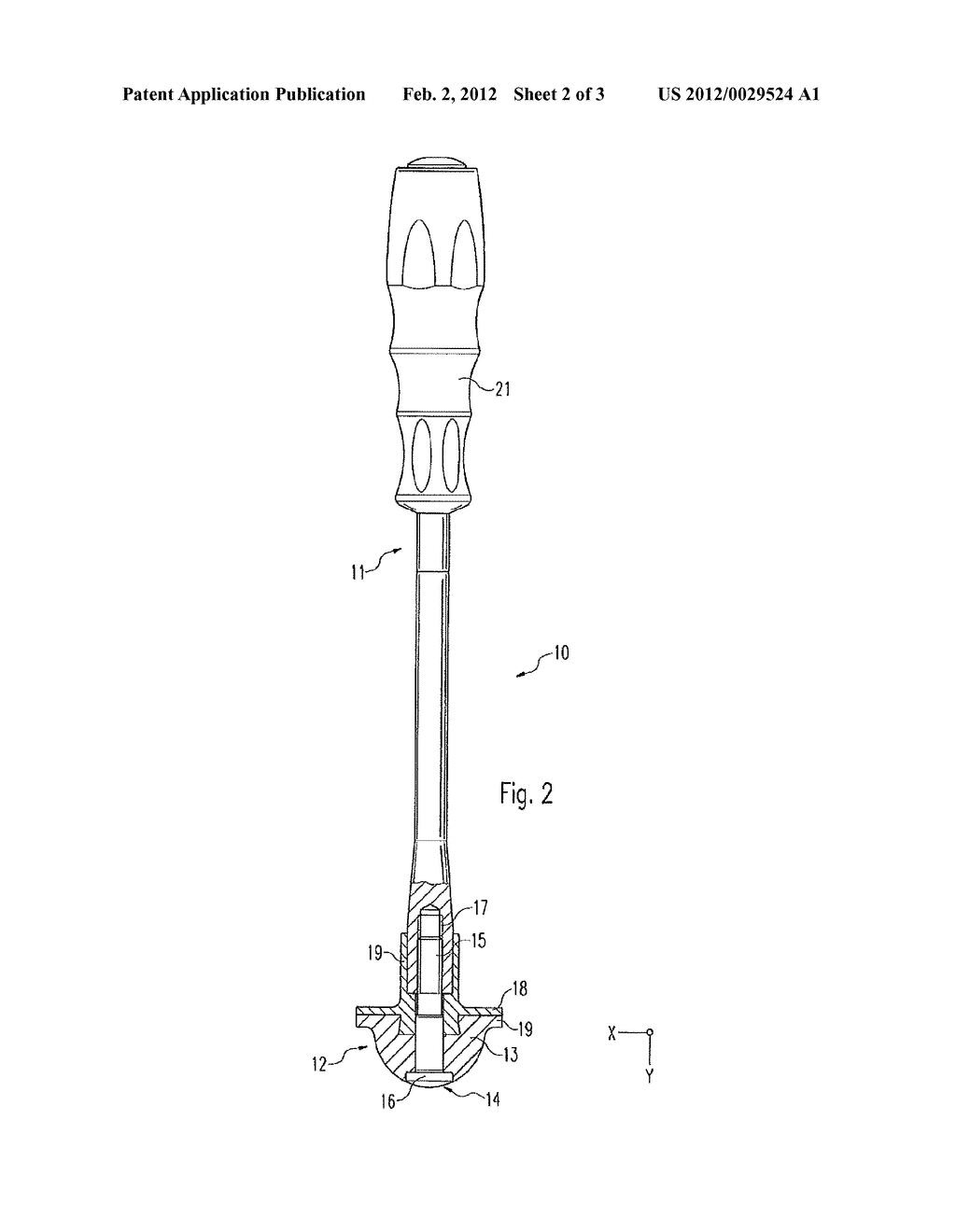 INSTRUMENT FOR HANDLING A JOINT COMPONENT BY WAY OF A VACUUM - diagram, schematic, and image 03