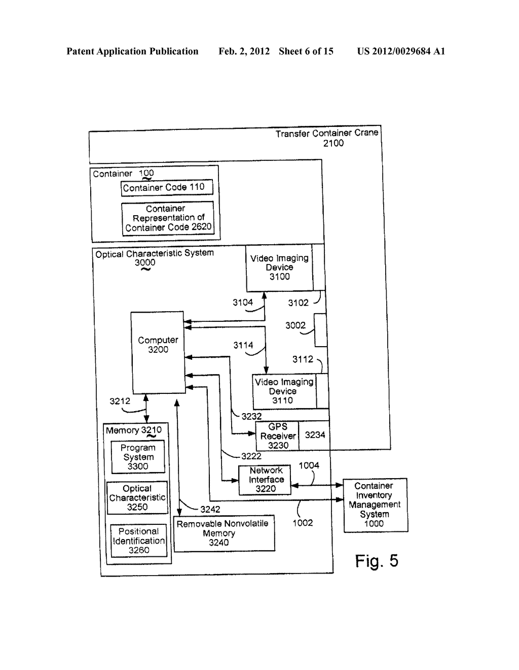 METHOD AND APPARATUS OF AUTOMATED OPTICAL CONTAINER CODE RECOGNITION WITH     POSITIONAL IDENTIFICATION FOR A TRANSFER CONTAINER CRANE - diagram, schematic, and image 07