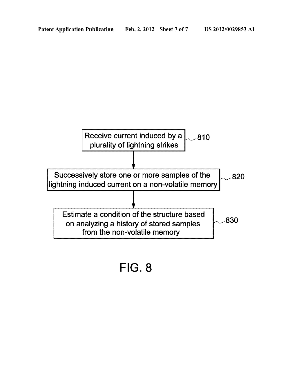 SYSTEM, DEVICE, AND METHOD FOR DETECTING ELECTRICAL DISCHARGES ON A     STRUCTURE - diagram, schematic, and image 08