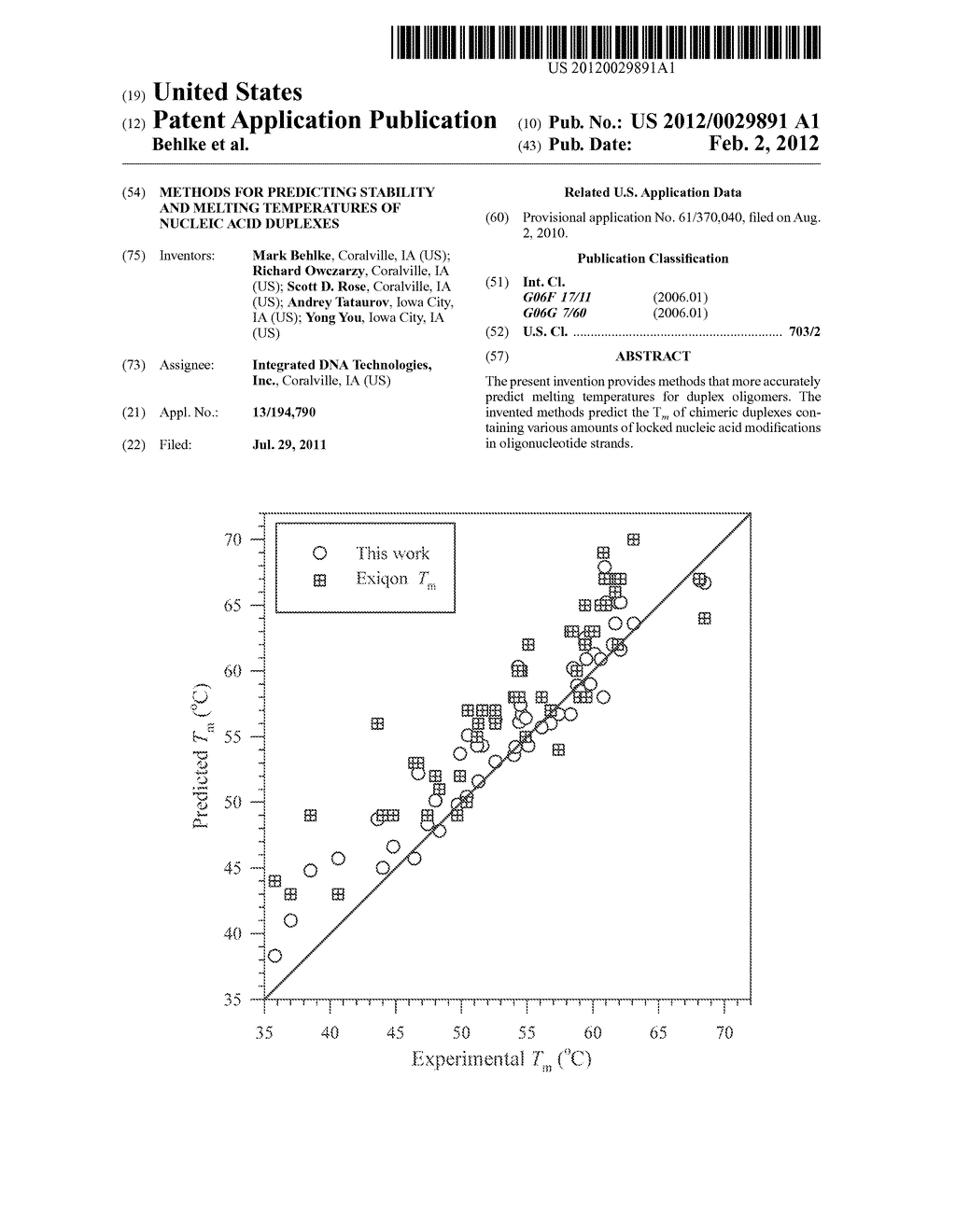 Methods for Predicting Stability and Melting Temperatures of Nucleic Acid     Duplexes - diagram, schematic, and image 01