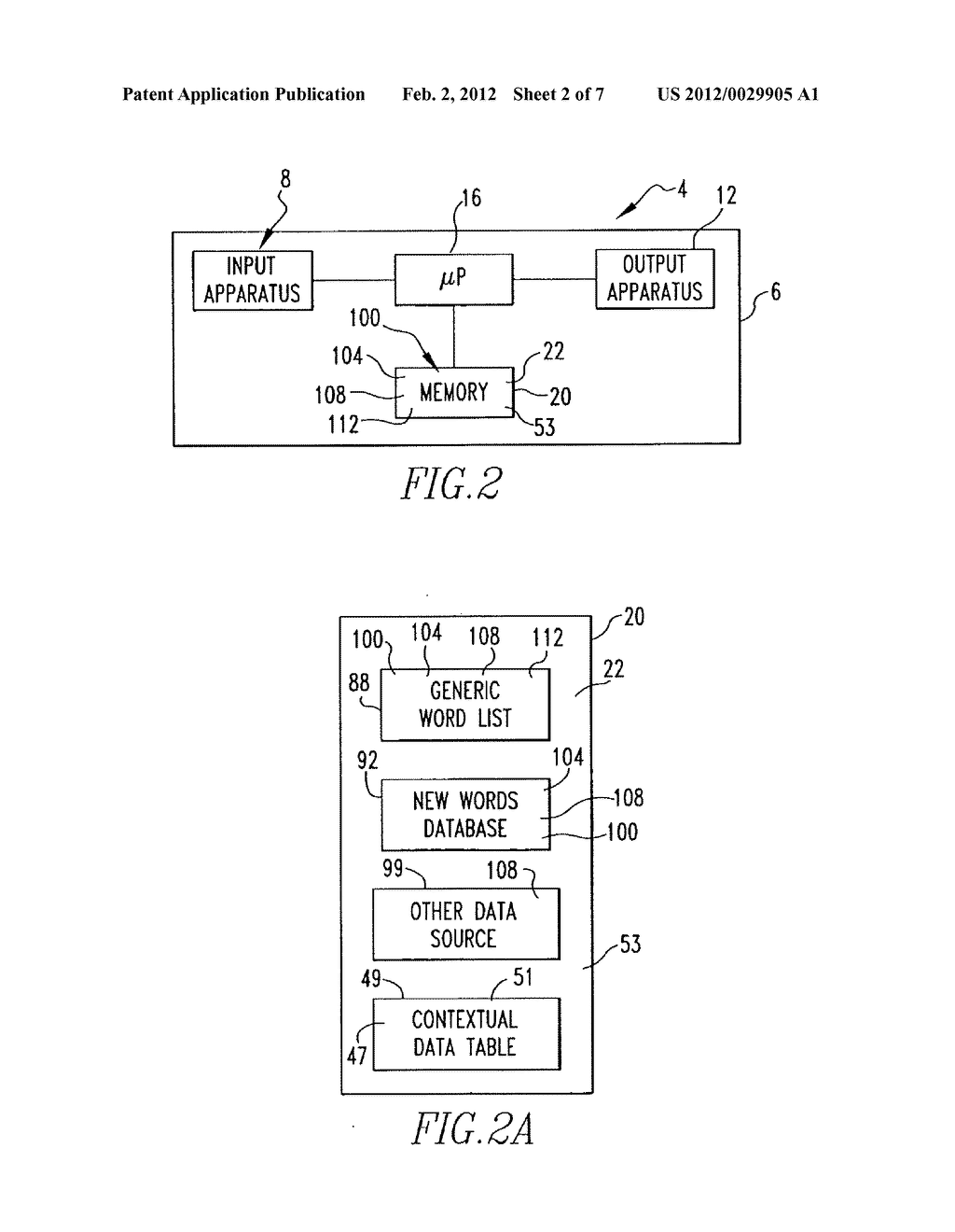 Handheld Electronic Device and Method For Employing Contextual Data For     Disambiguation of Text Input - diagram, schematic, and image 03