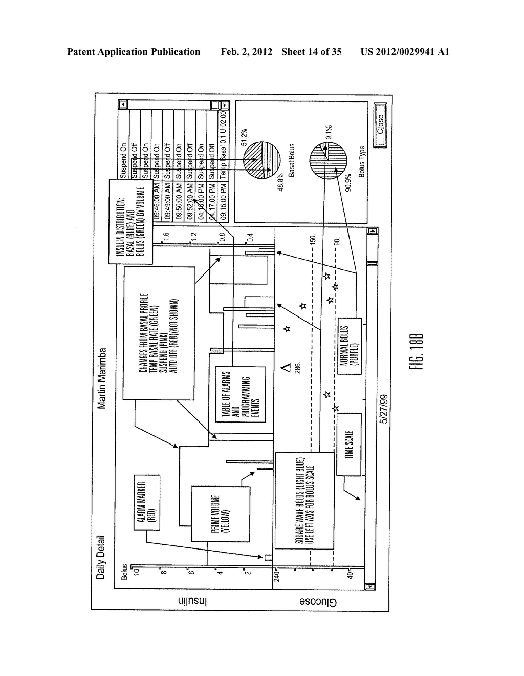 Communication Station and Software for Interfacing with an Infusion Pump,     Analyte Monitor, Analyte Meter, or the Like - diagram, schematic, and image 15