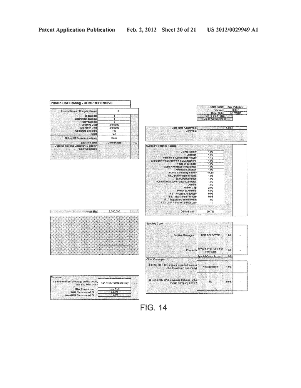 Method And System For Determining Rate Of Insurance - diagram, schematic, and image 21