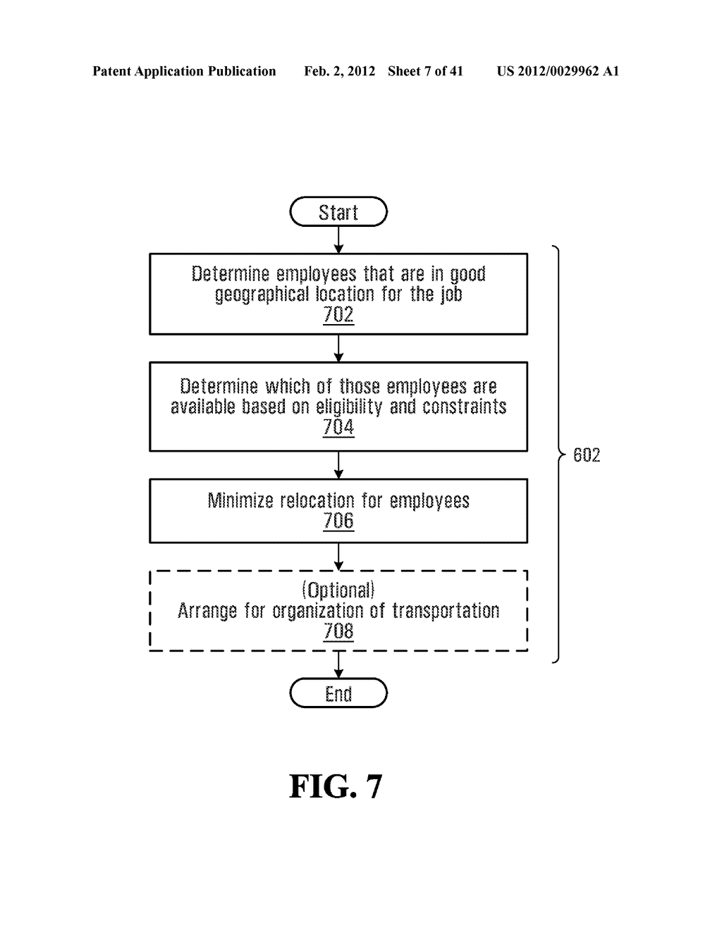 METHOD AND SYSTEM FOR COMMUNICATING JOB ASSIGNMENT INFORMATION TO A USER - diagram, schematic, and image 08