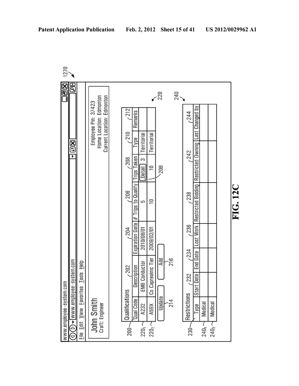 METHOD AND SYSTEM FOR COMMUNICATING JOB ASSIGNMENT INFORMATION TO A USER - diagram, schematic, and image 16