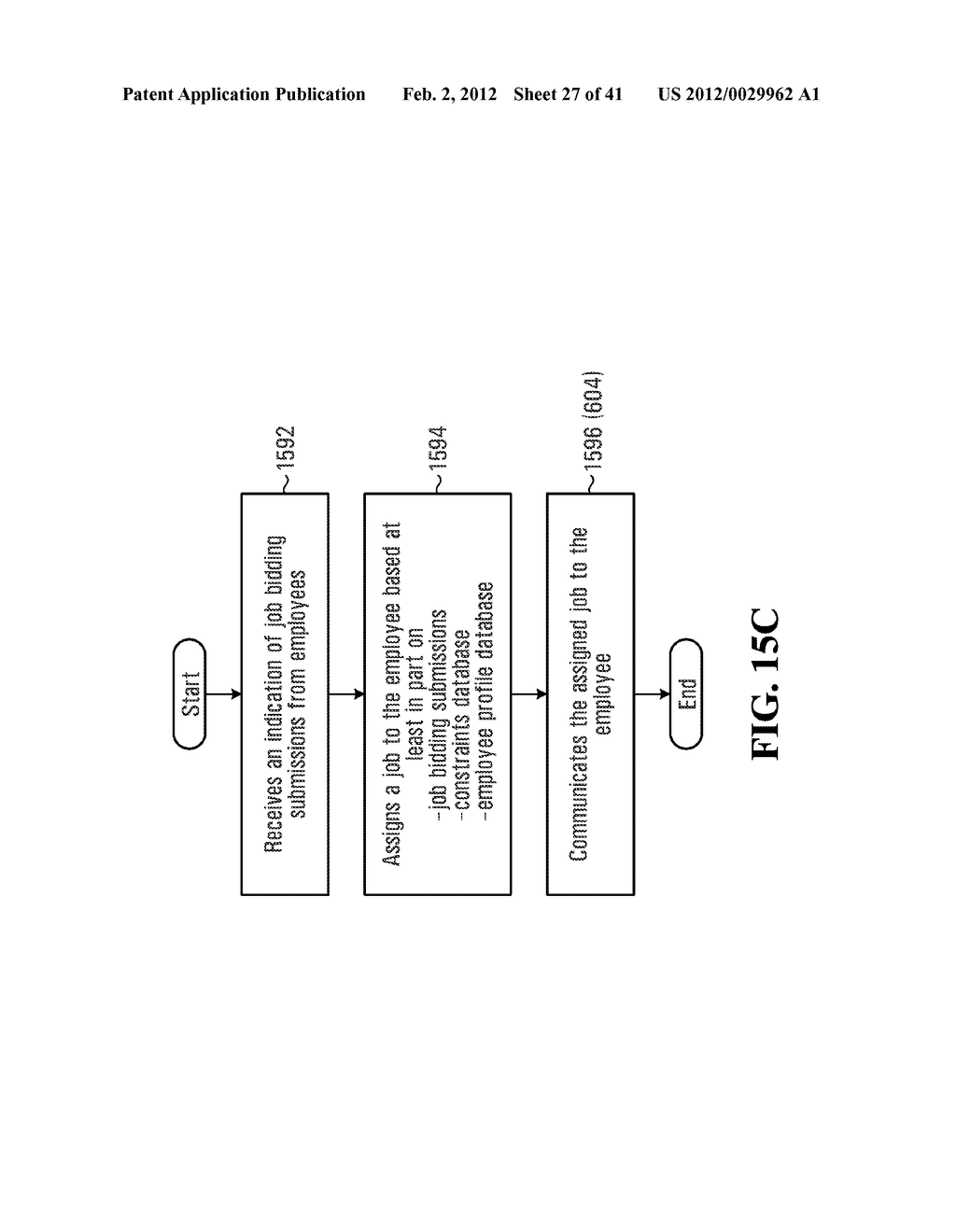 METHOD AND SYSTEM FOR COMMUNICATING JOB ASSIGNMENT INFORMATION TO A USER - diagram, schematic, and image 28