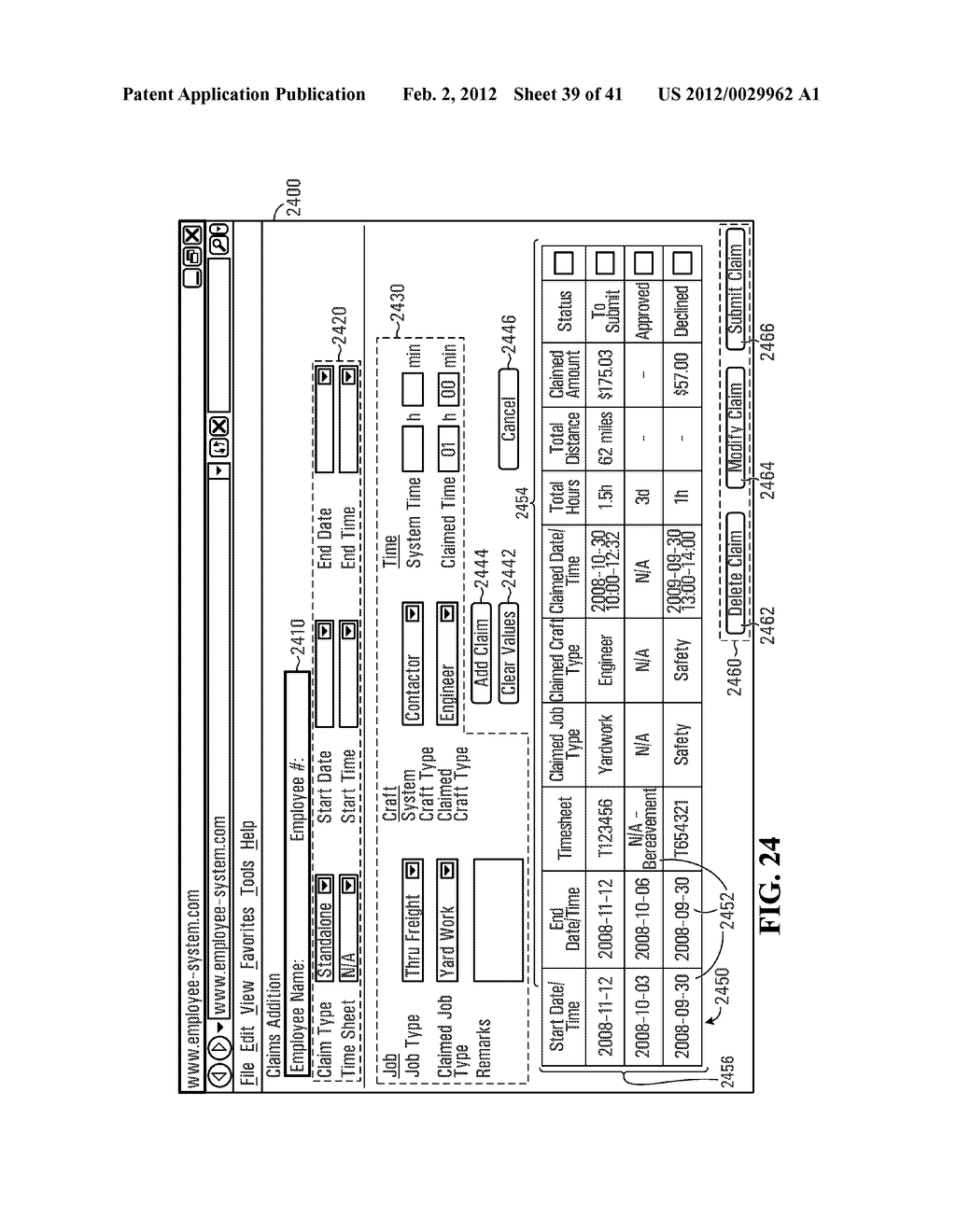 METHOD AND SYSTEM FOR COMMUNICATING JOB ASSIGNMENT INFORMATION TO A USER - diagram, schematic, and image 40