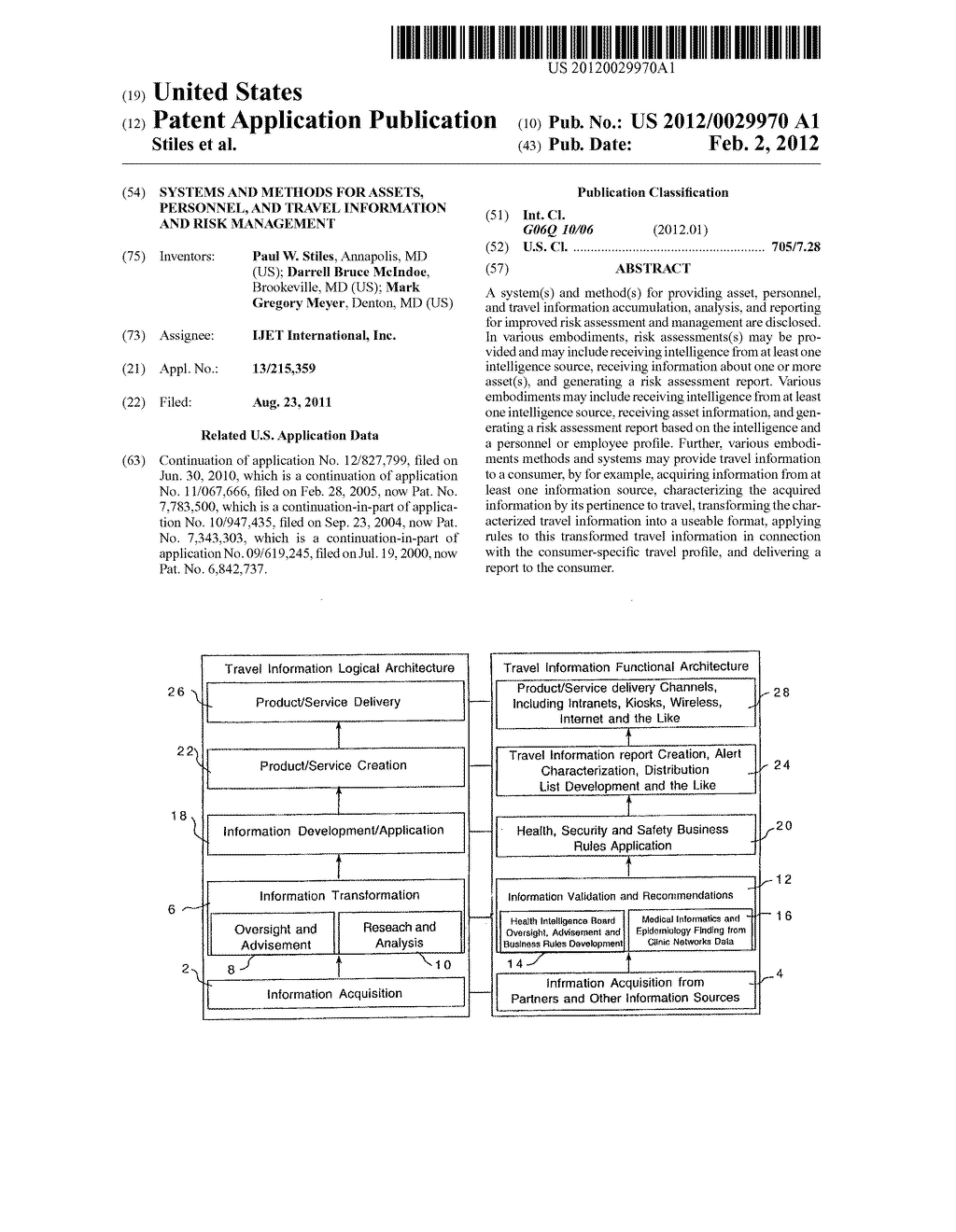 SYSTEMS AND METHODS FOR ASSETS, PERSONNEL, AND TRAVEL INFORMATION AND RISK     MANAGEMENT - diagram, schematic, and image 01