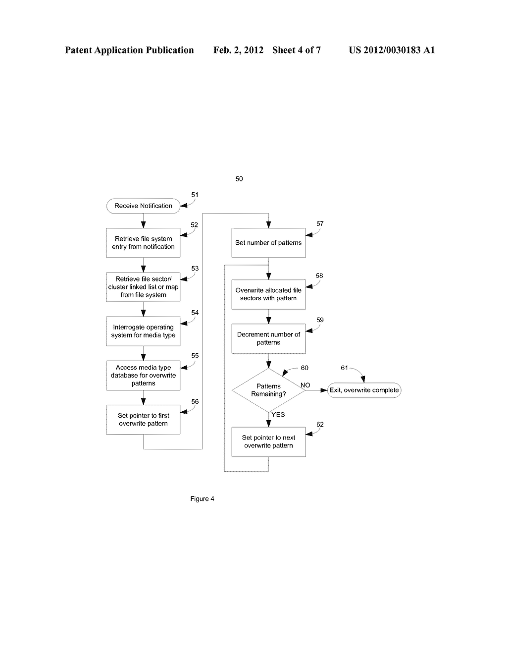 Security erase of a delete file and of sectors not currently assigned to a     file - diagram, schematic, and image 05