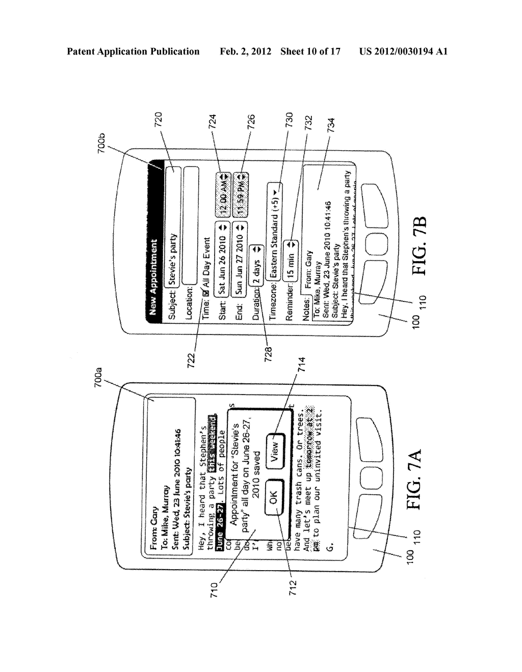 IDENTIFICATION AND SCHEDULING OF EVENTS ON A COMMUNICATION DEVICE - diagram, schematic, and image 11