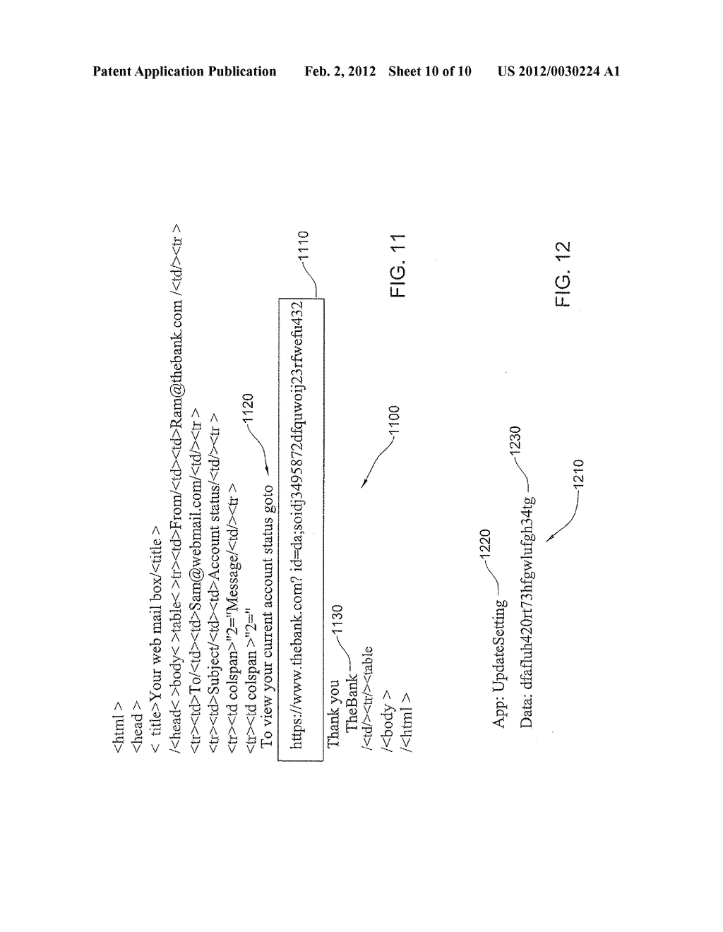 ENABLING ACTIVE CONTENT IN MESSAGING USING AUTOMATIC DATA REPLACEMENT - diagram, schematic, and image 11