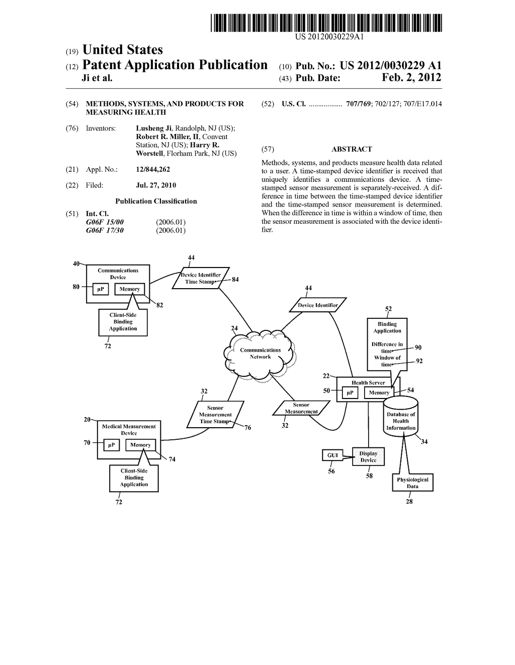 Methods, Systems, and Products for Measuring Health - diagram, schematic, and image 01