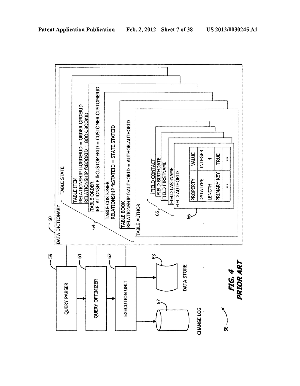 Multiple dimensioned database architecture supporting table groups - diagram, schematic, and image 08