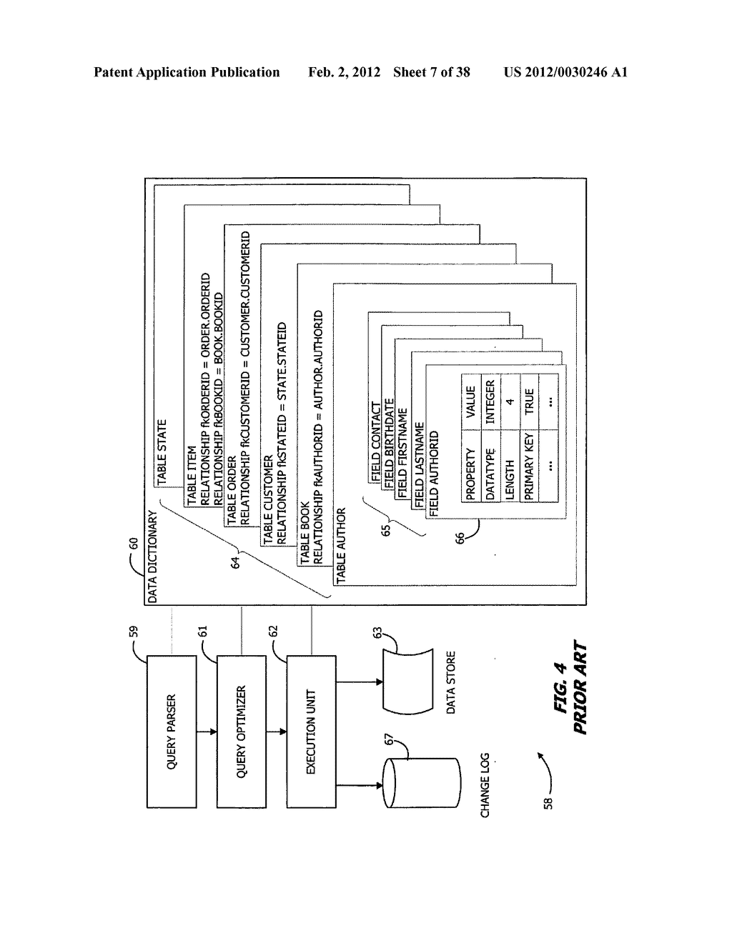 Multiple dimensioned database architecture supporting operations on table     groups - diagram, schematic, and image 08