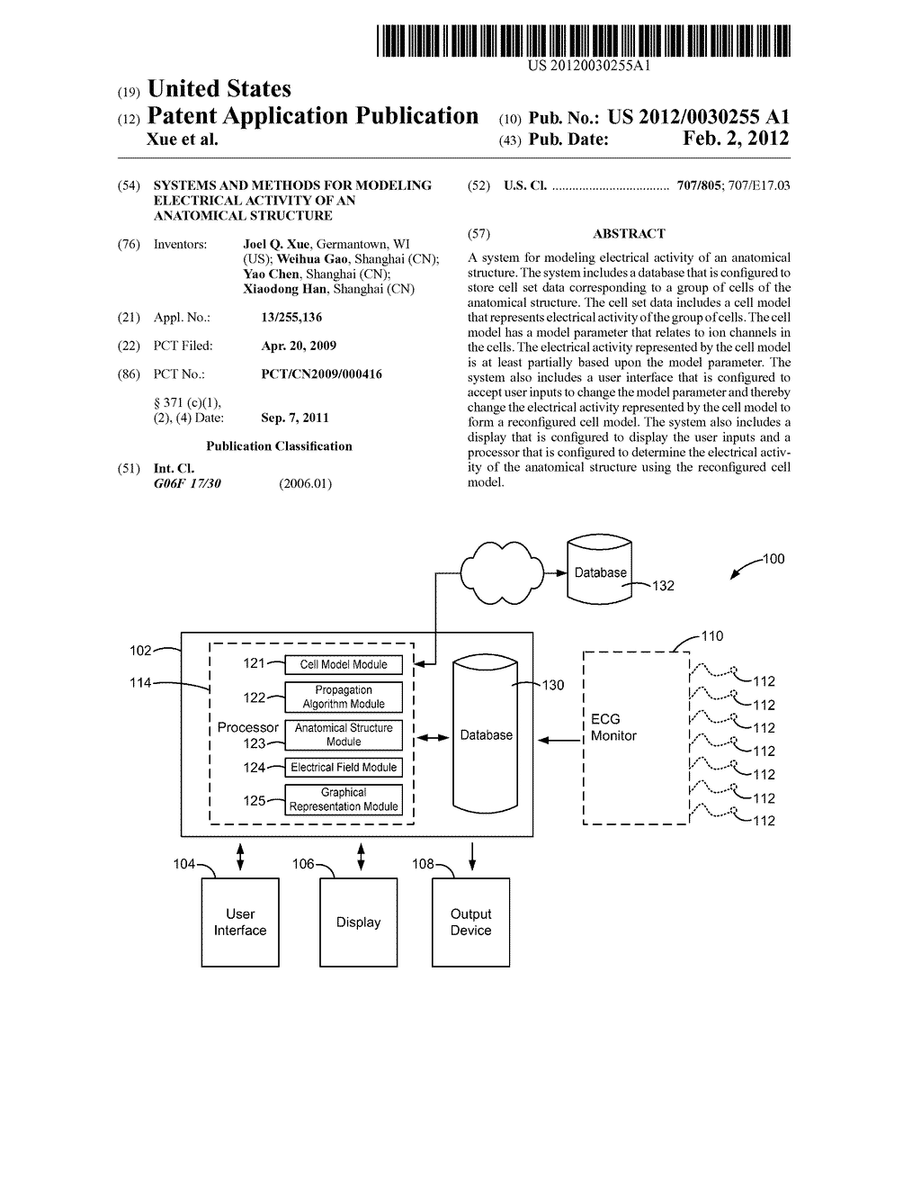 SYSTEMS AND METHODS FOR MODELING ELECTRICAL ACTIVITY OF AN ANATOMICAL     STRUCTURE - diagram, schematic, and image 01