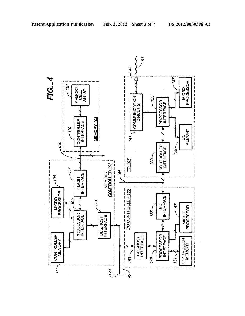 Combination Non-Volatile Memory and Input-Output Card with Direct Memory     Access - diagram, schematic, and image 04