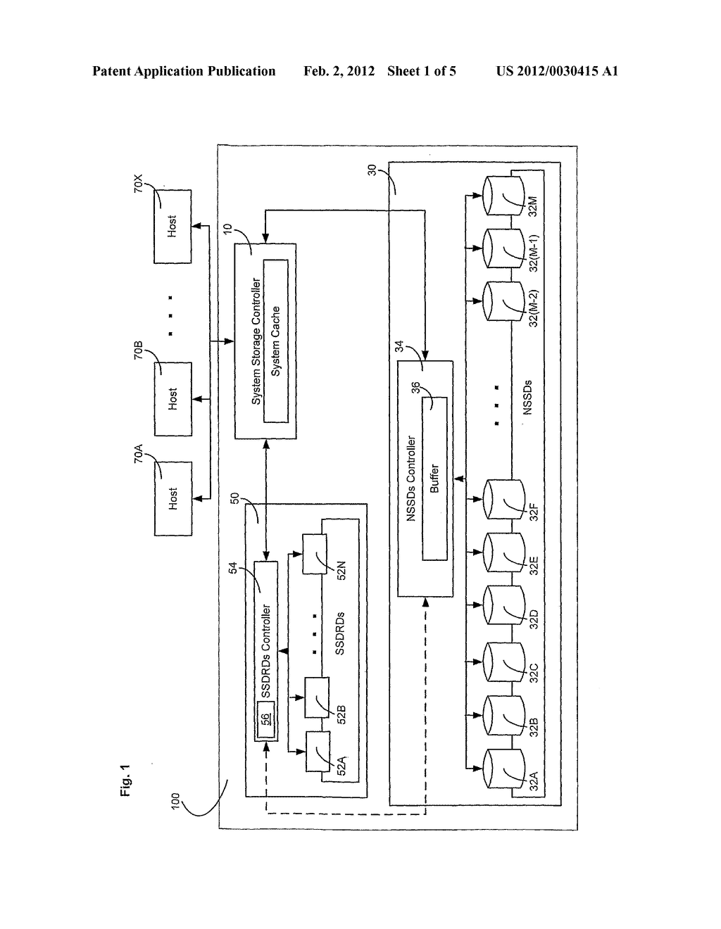 MASS-STORAGE SYSTEM UTILIZING AUXILIARY SOLID-STATE STORAGE SUBSYSTEM - diagram, schematic, and image 02