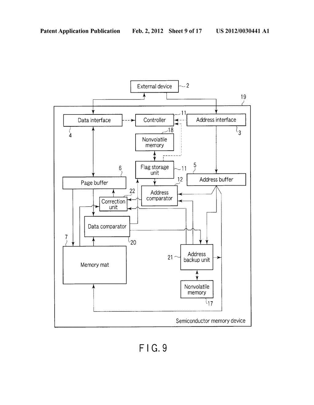 SEMICONDUCTOR MEMORY DEVICE DETECTING ERROR - diagram, schematic, and image 10