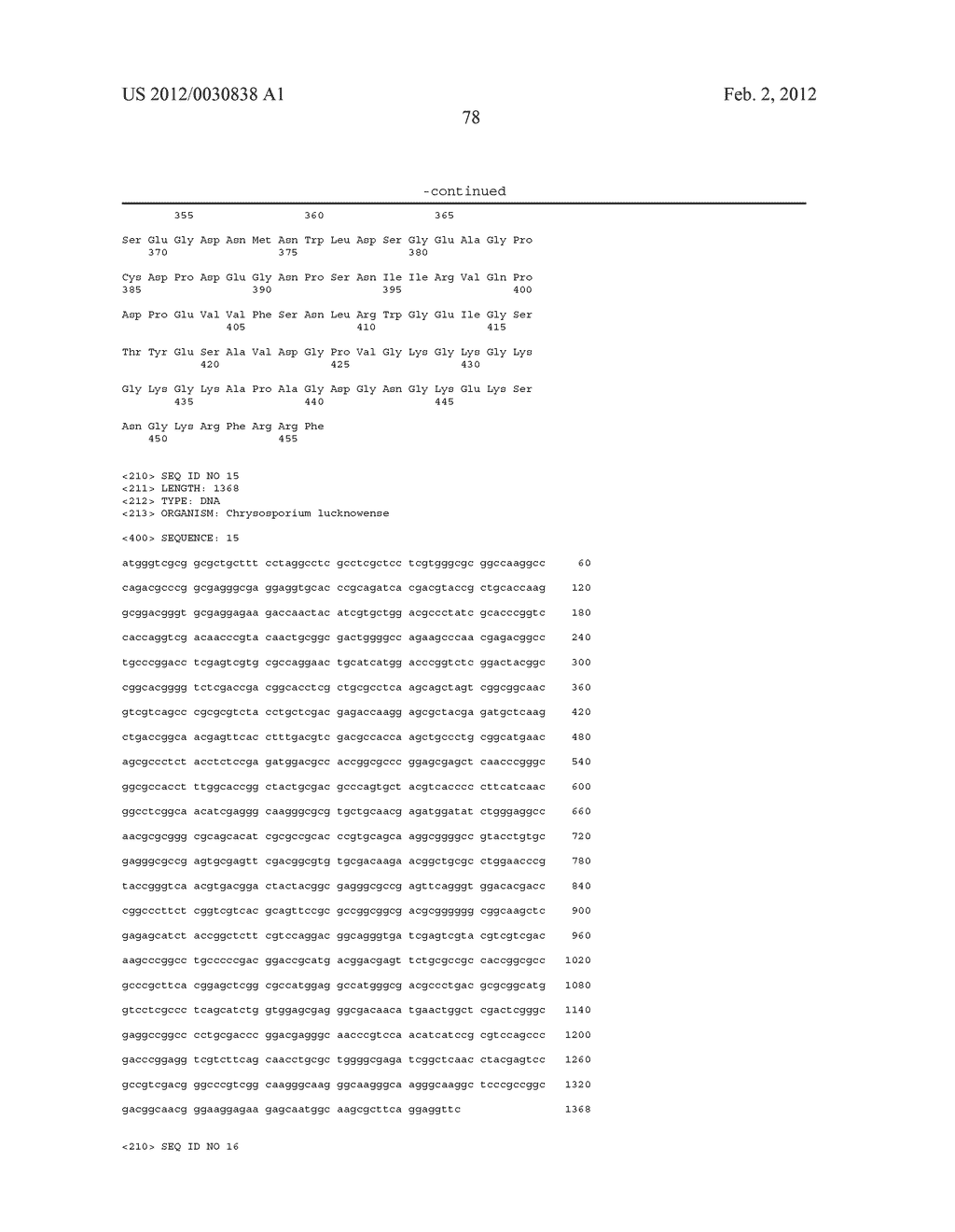 NOVEL FUNGAL ENZYMES - diagram, schematic, and image 105