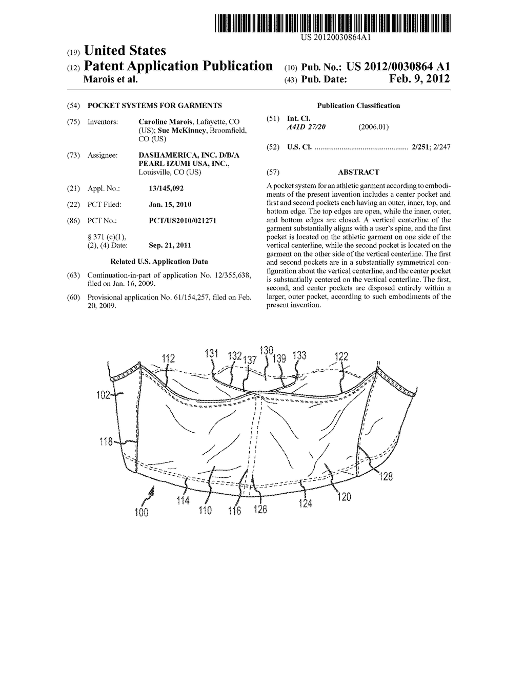 POCKET SYSTEMS FOR GARMENTS - diagram, schematic, and image 01