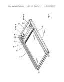 Device for an extendable reception of a ramp diagram and image