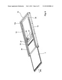 Device for an extendable reception of a ramp diagram and image