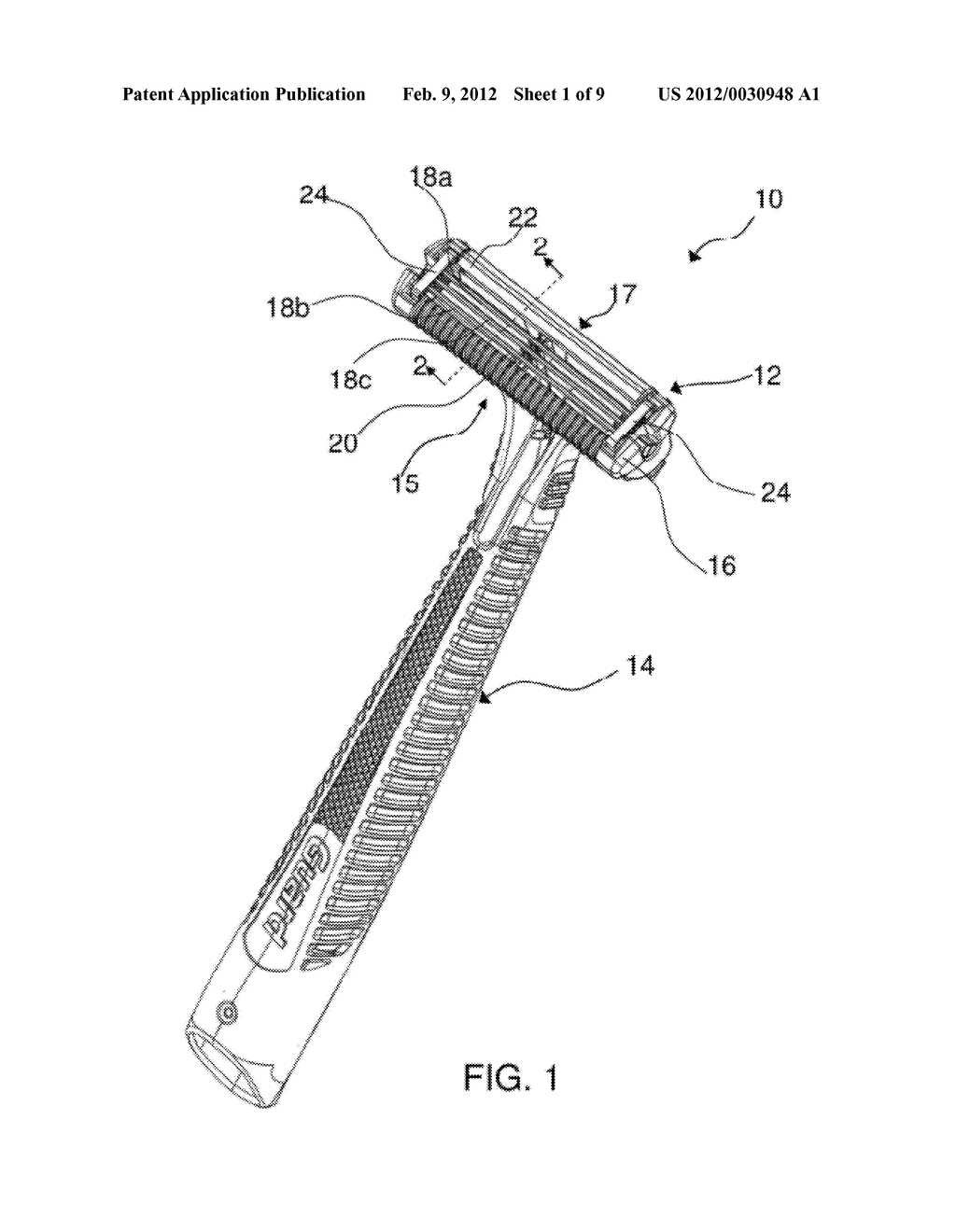 SHAVING CARTRIDGE WITH SUPRESSED BLADE GEOMETRY - diagram, schematic, and image 02