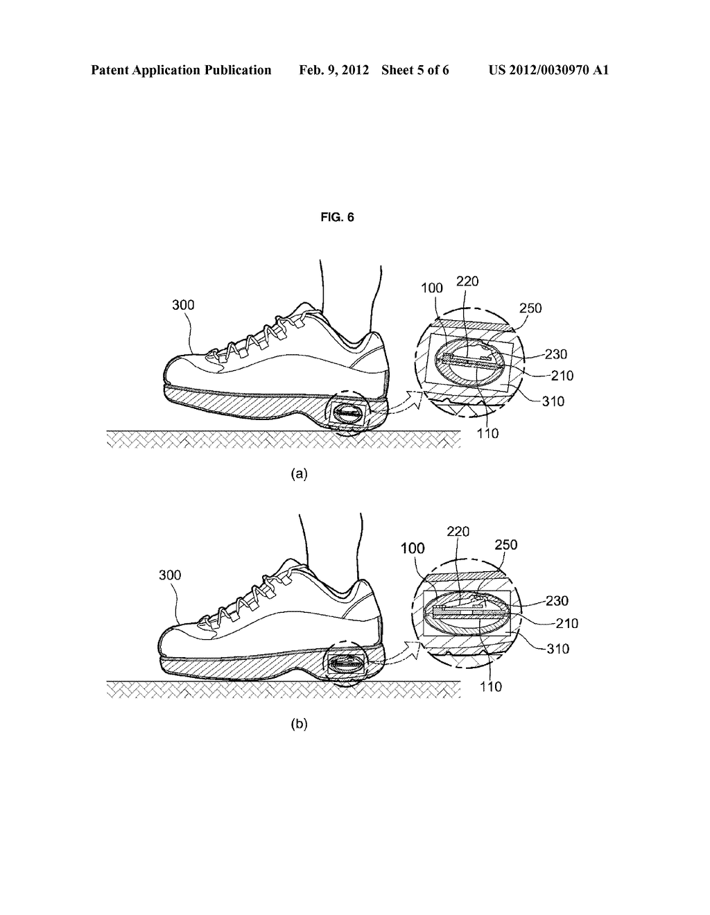 MAGNET VIBRATION DEVICE USING EXTERNAL PRESSURE AND SHOE HAVING THE SAME - diagram, schematic, and image 06