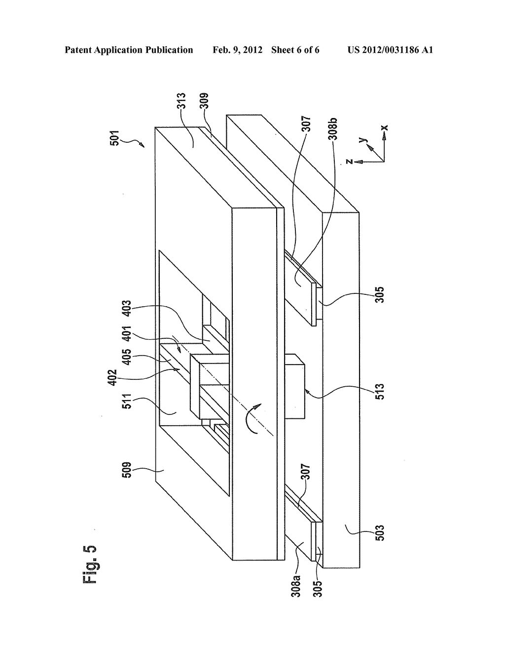 INERTIAL SENSOR AND METHOD FOR MANUFACTURING AN INERTIAL SENSOR - diagram, schematic, and image 07