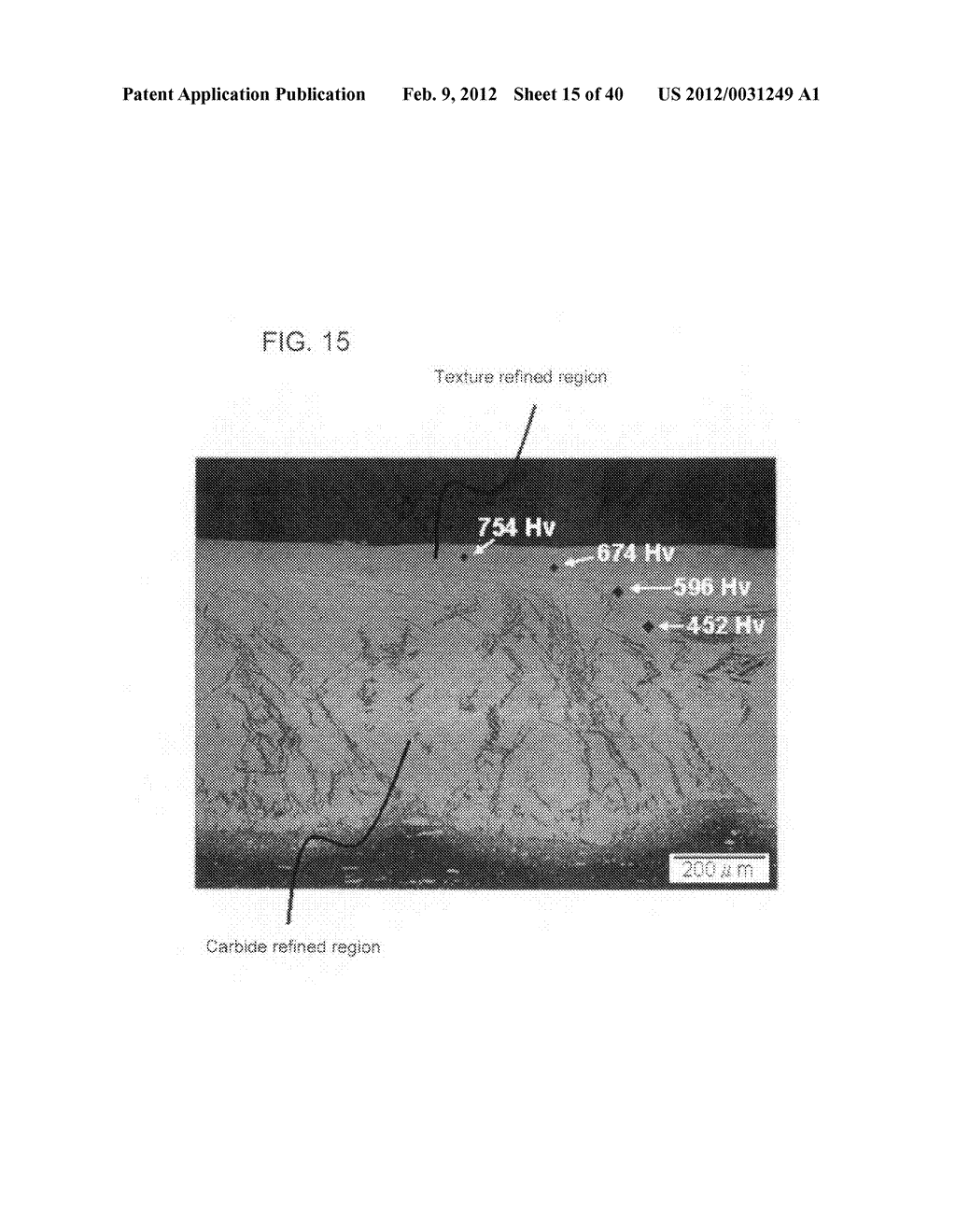 Method for refining texture of ferrous material, and ferrous material and     blade having microscopic texture - diagram, schematic, and image 16