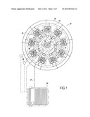 HYDRAULIC MOTOR WITH RADIAL PISTONS AND CONTROL BY CYLINDER diagram and image