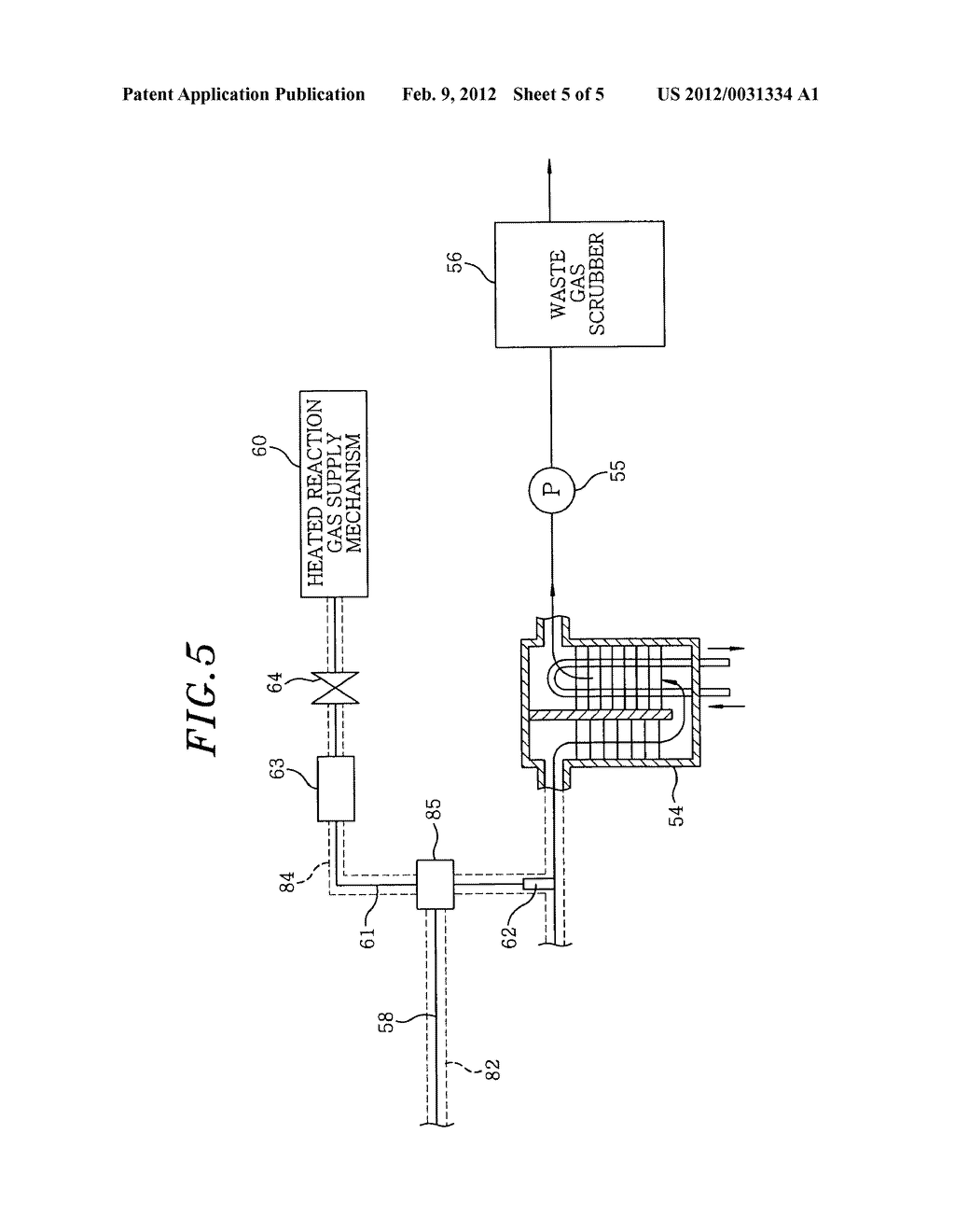 GAS EXHAUST SYSTEM OF FILM-FORMING APPARATUS, FILM-FORMING APPARATUS, AND     METHOD FOR PROCESSING EXHAUST GAS - diagram, schematic, and image 06