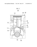 CYLINDER BORE WALL OIL SQUIRTER, RECIPROCATING ENGINE EMBODYING SAME AND     WHERE THE ENGINE FURTHER EMBODIES A ROLLERIZED CRANKTRAIN diagram and image