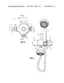 Transverse Mounted In-Line Shower Filter diagram and image