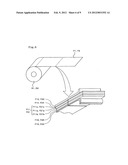 MATERIAL ROLL AND SYSTEM AND METHOD FOR MANUFACTURING OPTICAL DISPLAY     DEVICE diagram and image