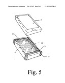 ONE PIECE CO-FORMED EXTERIOR HARD SHELL CASE WITH AN ELASTOMERIC LINER FOR     MOBILE ELECTRONIC DEVICES diagram and image