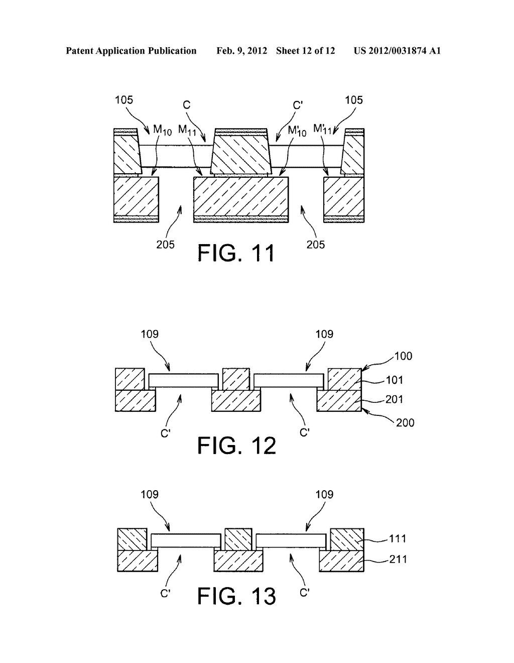 METHOD FOR MAKING A CAVITY IN THE THICKNESS OF A SUBSTRATE WHICH MAY FORM     A SITE FOR RECEIVING A COMPONENT - diagram, schematic, and image 13