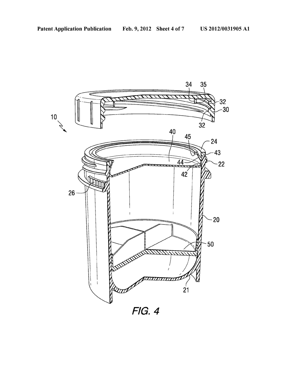 CONTAINER CAP AND SEAL ASSEMBLIES - diagram, schematic, and image 05