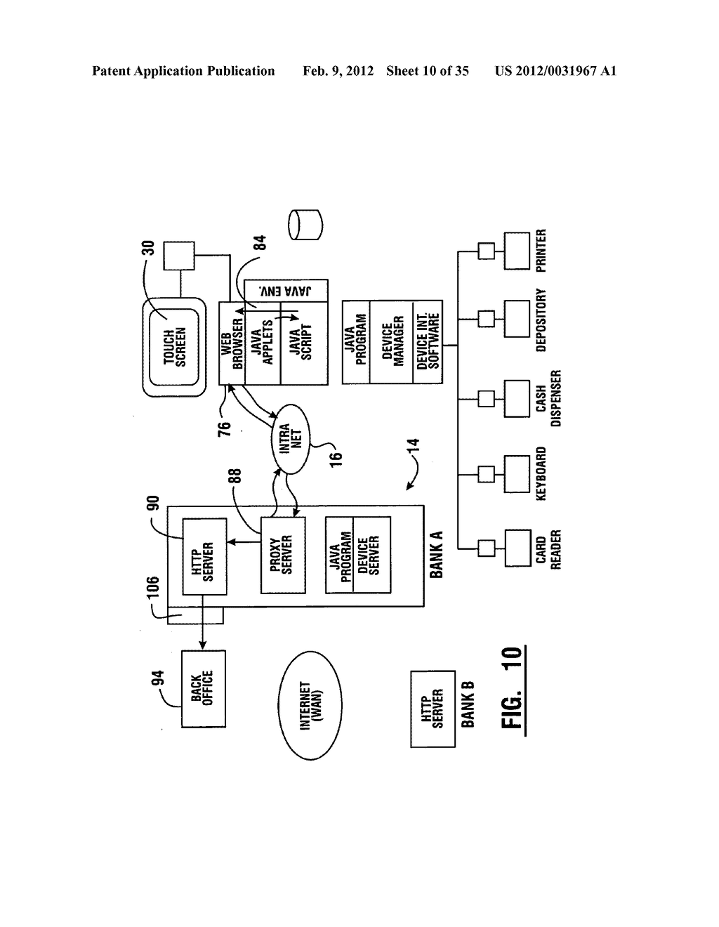 Method of authorizing automated banking machine use responsive to user     data read from data bearing records - diagram, schematic, and image 11