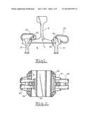 RAILWAY CLIP INSULATOR WITH TWO STABLE POSITIONS FOR STANDBY, PARKED OR     PRELOADED POSITION AND INSTALLED, LOADED OR FINAL POSITION diagram and image